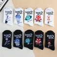 thumbnail image 3 of BAIZOHAI Kids Socks, 5 Pairs Inside Out Athletic Crew Socks, Warm & Comfortable Cartoon Socks for Boys, Girls DSN529-469, 3 of 5