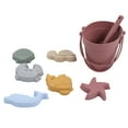 thumbnail image 2 of Accesorios de playa para niños, juguetes de playa de silicona, juego de juguetes de playa de silicona para bebés, juguetes de playa de silicona, claridad notable, 2 of 8