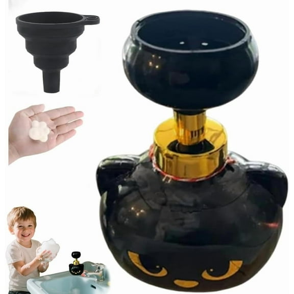 WYLQQ Cute Cat Paw Foam Soap Dispenser, Cat Pawprint Soap, Cats Soaps Dispenser Creates Paw-Shaped Bubbles, Foaming Hand Dispensers