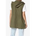 thumbnail image 2 of TheMogan Women's PLUS Drawstring Loose Fit Utility Vest Sleeveless Military Jacket, 2 of 7