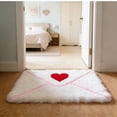 thumbnail image 3 of Huanglei Outdoor Door Mat Envelope Heart Shaped Welcome Mat Slip Rubber Backing Red Heart Shaped Welcome Floor Mat Suitable For Indoor And Outdoor Front Door, 3 of 5