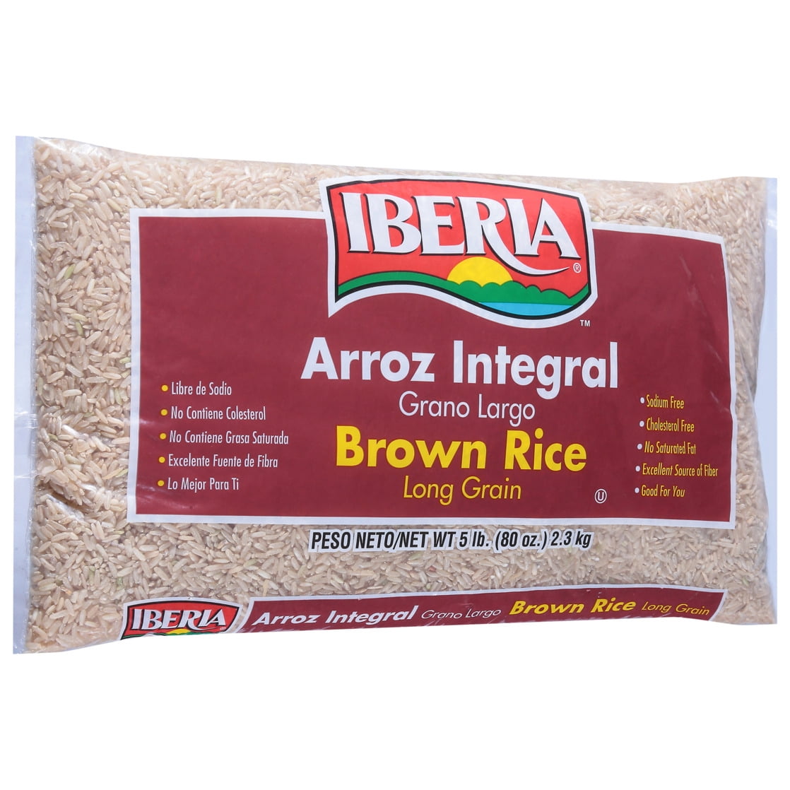 (8 pack) Iberia Long Grain Brown Rice 5 lb