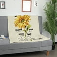 thumbnail image 4 of KAAYEE Christian Gifts for Women Faith,Sunflower Throw Blanket,Religious Gifts for Christian Women Birthday,Christian Religious Bible Verse Prayer Blanket Yellow 50"x60", 4 of 7