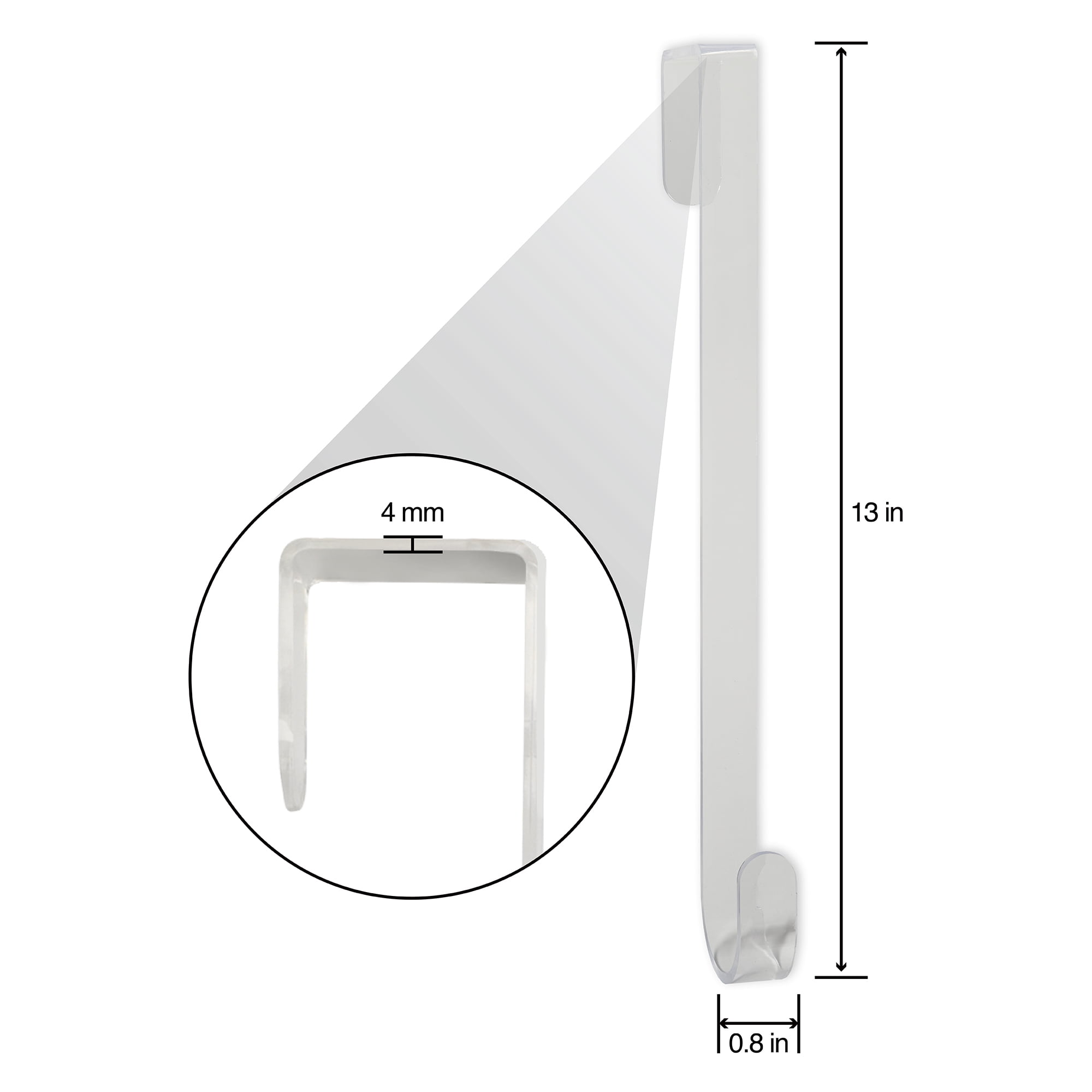 (3 pack) FloraCraft Acrylic Wreath Hanger 13 inch Clear