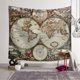 thumbnail image 1 of Tapiz decorativo Atlas histórico Mapa del mundo antiguo Tapiz de pared Decoración del hogar Decoración de pared para decoración 150x200 Cm （1）., 1 of 2