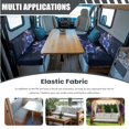 thumbnail image 5 of ZUXONGSY Butterfly Lily Pattern 4 Pcs RV Dinette Cushion Covers Breathable Camper Cushion Slipcover Stretch 4 Seat Sofa Chair Cover Camper Seat Covers Dinette Booth, 5 of 8