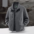 thumbnail image 2 of Jackets for Men, Men's Stand Collar Lightweight Casual Summer Jackets, Zip Front, Lightweight Multiple Pockets, Daily Wear Outdoor, 2 of 9