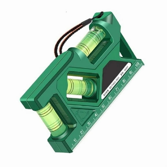 3 in 1 Compact Household Magnetic Level Gauge with High Strength Magnets Angle Finder Leveling Aligner Woodworking Tool