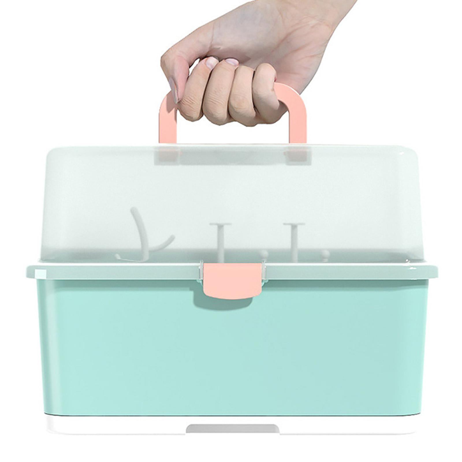 LeeQinersw Baby Bottle Drying Rack with Cover Dust-Proof Countertop Dryer Drain Drying Rack Green