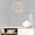 thumbnail image 4 of Mandala Wooden Wall Art, Folkloric Syymetric Shells and Slices, Birch Wood Plywood Rustic Wall Art Accent for Hallway Bedroom Living Room Cafes and Offices, 11.4" X 11.4" X 0.1", by Ambesonne, 4 of 5
