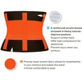 thumbnail image 3 of PANuYIN Waist Trimmer Trainer Belt for Women Men Weight Loss Premium Neoprene Sport Sweat Workout Slimming Body Shaper Sauna Exercise (Orange, M), 3 of 5