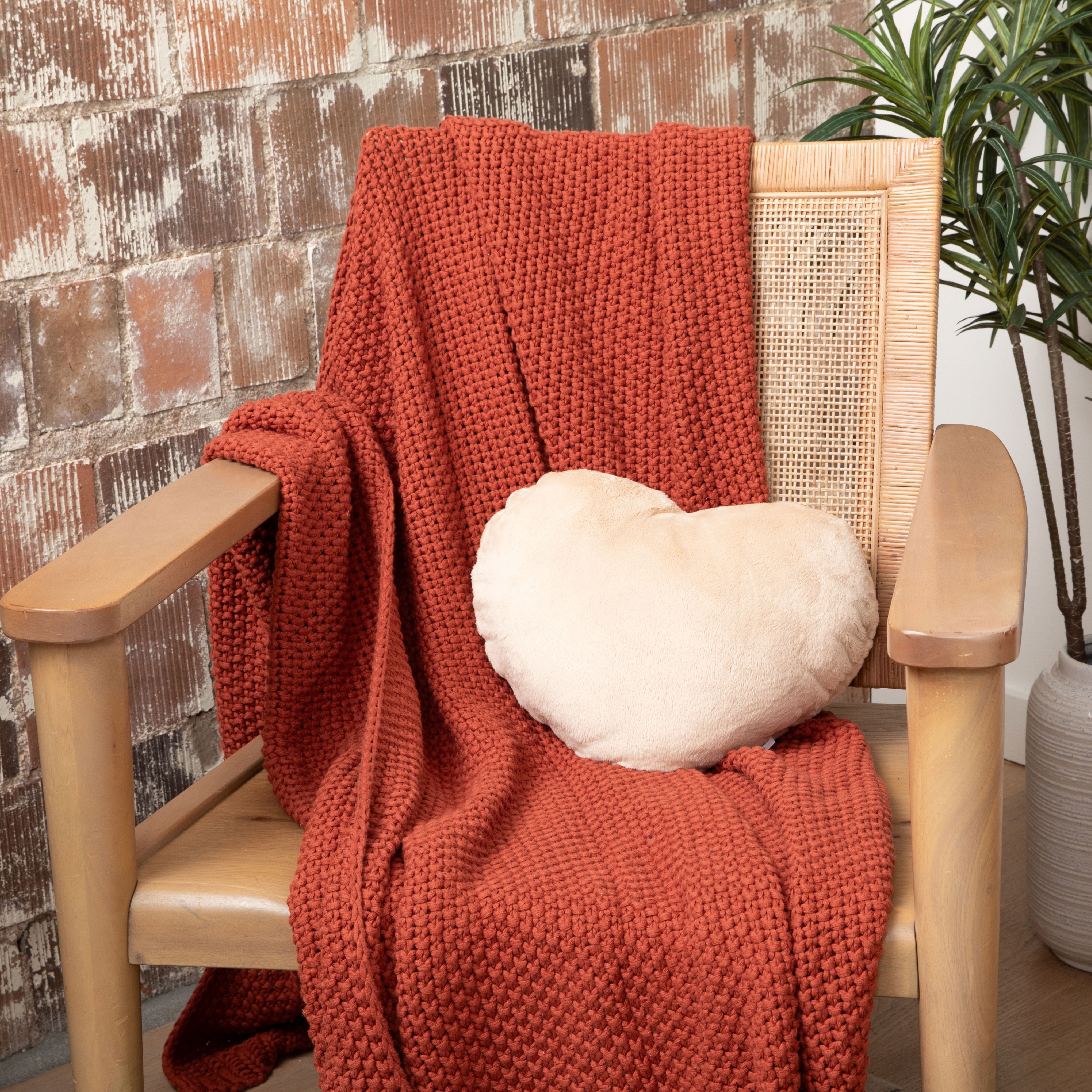 Hugimals Heart to Hug Pillow in Latte | 5 lb Cozy Weighted Pillow for Self Care Ultra Soft Sensory Anxiety and Stress Relief Pillow for Comfort, Relaxation, Sleep - for Adults and Teens
