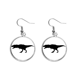 thumbnail image 1 of Fósiles de dinosaurio miniatura Run Pendientes pendientes de plata colgantes joyas señora Unbranded M, 1 of 3