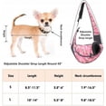 thumbnail image 5 of Arnés para perros, bolsa para colgar en la parte delantera, bolso para cachorros de gato, viaje de malla transpirable, adecuado para perros pequeños y medianos y bolsas de hombro para gatos, 5 of 5