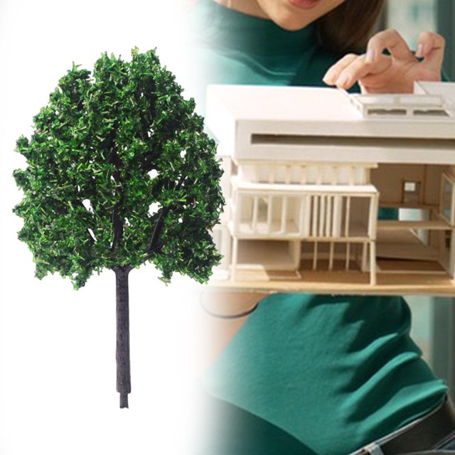 BELOVING 10x Miniature Trees Model Train Scenery Architecture Trees Diorama Supplies Decor Fake Trees Artificial Tree for DIY Crafts 8cm
