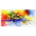 thumbnail image 2 of Abstract Colorful Flower Fusion - Large Flower Canvas Wall Art, 2 of 3