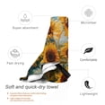thumbnail image 3 of Cauagu Sunflower Field Art Print Extra Large Bath Towels 1 Pack, Quick Drying Towels Highly Absorbent Bath Towel for for Body Sport Yoga SPA & Fitness-27.5"x55", 3 of 8