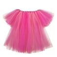 thumbnail image 4 of Godom Girls Sequin Tutu Dress 1T-8T Layered Mesh Elastic Waist Skirt Party Birthday Cake Outfit,Pink, 4 of 6