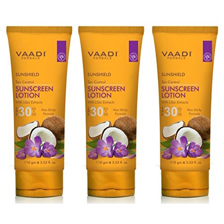 Vaadi Herbals Sunscreen Lotion SPF-30, 110g (Pack of (Best Herbal Sunscreen Lotion)