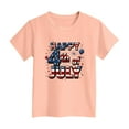 thumbnail image 4 of TOWED22 Girls 4th of July USA Shirt American Flag Patriotic T-Shirt Independence Day Outfit for Kids(Light Pink,11-12 Y), 4 of 4