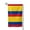 Square, variant on Colombia Flag Double Sided Garden Flag for Indoor Outdoor Decorations 12.5 * 18 Inches Fillet