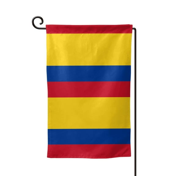 Colombia Flag Double Sided Garden Flag for Indoor Outdoor Decorations 12.5 * 18 Inches Square
