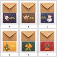 thumbnail image 2 of Injueey 10 piezas de tarjetas de papel impresas con dibujos animados de felicitación de Navidad, conjunto de sobres para niños, accesorios para Kits de decoración para fiestas Tipo 5 Injueey HA009713-05, 2 of 6