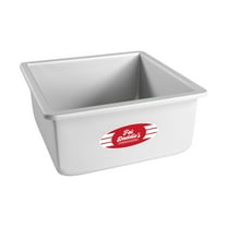Fat Daddio's PSQ-884 Anodized Aluminum Square Cake Pan, 8 x 4 Inch