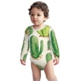 thumbnail image 2 of Xecao Cactus And Succulent Print Baby unisex-baby Cotton Long-sleeve Bodysuits-18 Months, 2 of 6