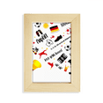 thumbnail image 1 of Germany Football Flag Culture Pattern Desktop Display Photo Frame Picture Art Painting 5x7 inch, 1 of 3
