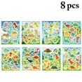 thumbnail image 2 of 8 Sheets Kids Sticker Cartoon Cute Dinosaur DIY Craft Sticker Scrapbook Sticker, 2 of 6