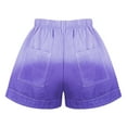 thumbnail image 4 of Shorts for Women Summer Comfy Elastic Casual Women's Shorts with Pockets Waist and Tie-Dye Pattern for Everyday Wear Purple 5XL, 4 of 6
