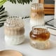 thumbnail image 4 of 6PCS Glass Cup Heat-Resistant Tumbler Drinkware Transparent Tea Juice Milk Coffee Mug Home Water Glasses Mug,D, 4 of 5