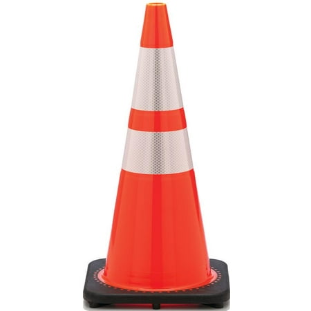 JBC Safety Plastic Wide Body Traffic Safety Cone, 28 In. 7 Lbs,