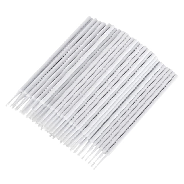 EeaseMX 100 microcepillos aplicadores desechables para extensiones de pestañas, hisopos de algodón, microcepillos para pestañas (blancos)