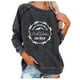thumbnail image 2 of Puntoco moda mujer manga larga cuello redondo blusa estampada otoño casual pulóver tops Puntoco Puntoco-5404, 2 of 4