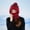 Wine, variant on GaThRRgYP Women's Knit Beanie for Snowboarding,Women's Winter Plus Velvet Cold-proof Knitted Wool Hat Outdoor Warm Earmuffs Hat Scarf Mask Integrated Hat Wine Free Size