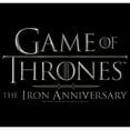 thumbnail image 2 of Men's Game of Thrones Iron Anniversary Metal Logo  Graphic Tee Black 3X Large, 2 of 5