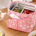 thumbnail image 6 of Floral Lunch Bag Insulated Tote Reusable Work Lunch Bag Portable Lunch Bag Gift for Women Light Pink Daisy Bag Leakproof Bag, 6 of 6
