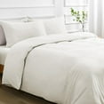thumbnail image 4 of Duvet Cover Queen Piece Prewashed Ultra Soft Queen Bedding Set Features Zipper Closure and Corner Ties Includes Duvet Cover x & Pillowcases No Comforter, 4 of 7