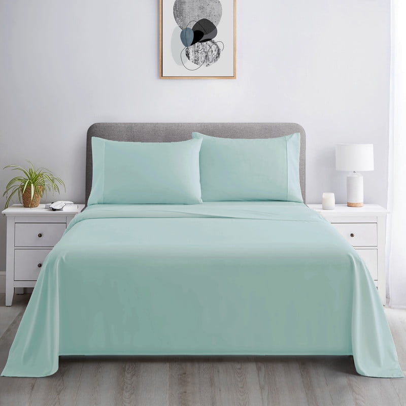 Literie Marina Decoration, 600 fils/cm², ultra douce, à poches profondes, en coton percale fibres longues, toutes saisons