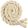 thumbnail image 1 of Yazoeia 5.46 Yards Natural Twisted Cotton Rope, Macrame Cord Natural Cotton Rope, 3 Strand Solid Colors Braided Cotton String for Craft Knitting Thread Wall Hanging and DIY Crafts, 20mm, 1 of 8