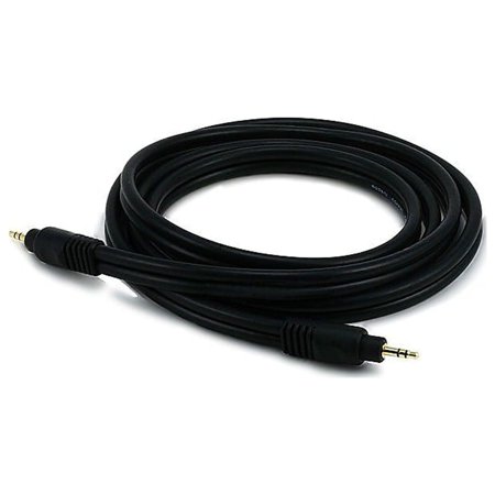 UPC: 0844660055778 | Monoprice Premium 6  Gold Plated 3.5mm Stereo Male to Male 22AWG Cable Black 105577