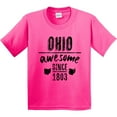 thumbnail image 3 of Inktastic Ohio Awesome Since 1803 Youth T-Shirt, 3 of 5