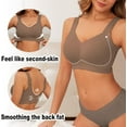 thumbnail image 2 of PoseFree Womens Seamless Wireless Supportive Bra Push Up Comfort Soft No Underwire Full Coverage T-Shirt Bra, 2 of 5
