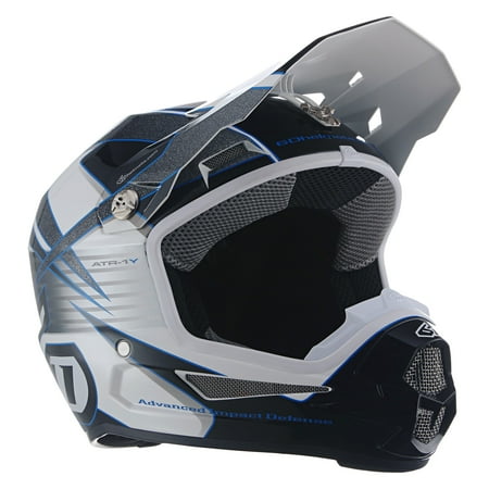 6D Helmets 11-2321 - ATR-1Y Avenger Medium White/Blue Off-Road Helmet