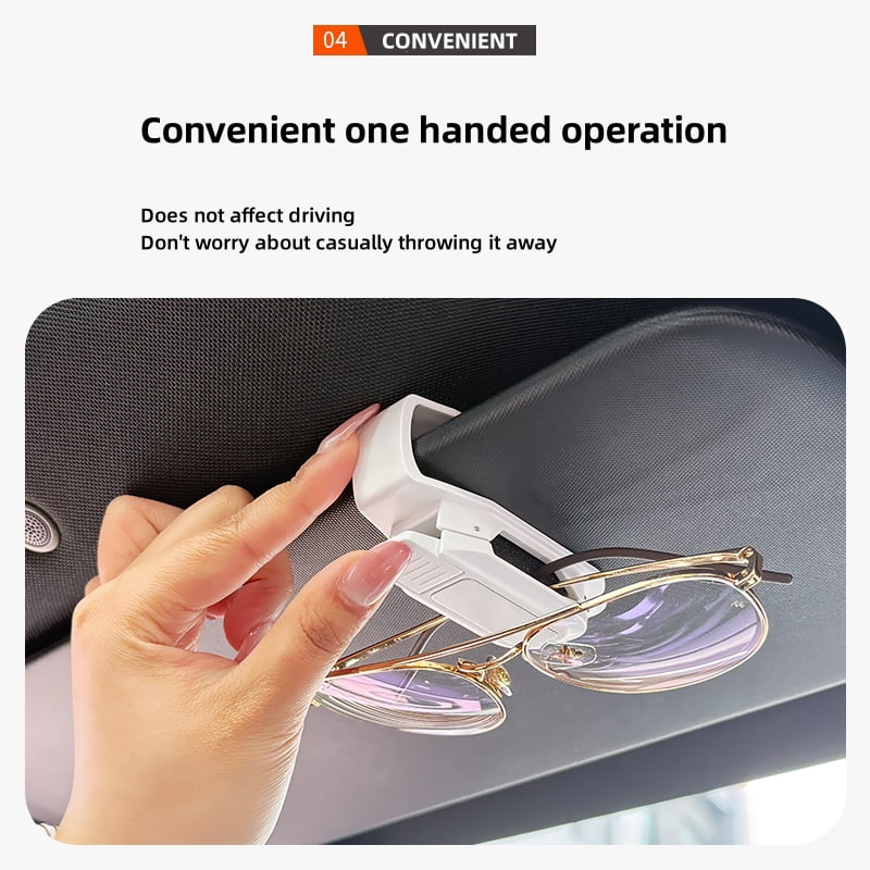 For Audi Q8 Auto Sunglasses Holder Clip Press type Multi-Function ABS Glasses Holder Car Interior Support