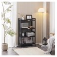 xu wei 4Tier Black Storage with up PC Doors, Metal Storage