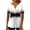 ☃231-Multicolor, variant on Xuyuer Womens Summer/Spring Dressy Casual Blouse Short Sleeve V-neck Tunic Tops with Button Pleats Pleated T-Shirts for Work