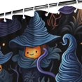 thumbnail image 3 of Happy Halloween Shower Curtains,Washable Ghost Boo Show Curtain with Hooks Classic 72x72 in Polyester Bathroom Curtains for Halloween Thansgiving Christmas Hotel Dorm, 3 of 6